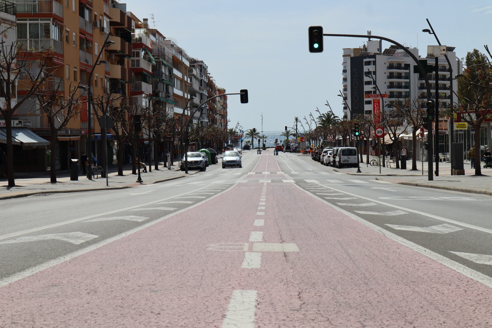 Avenida Jame I Benidorm. Imagen original de Hotel Carlos I